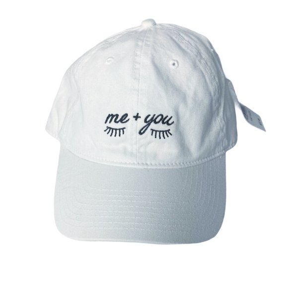 NWT Pacsun Me + You White Strapback Dad Hat - Picture 3 of 5